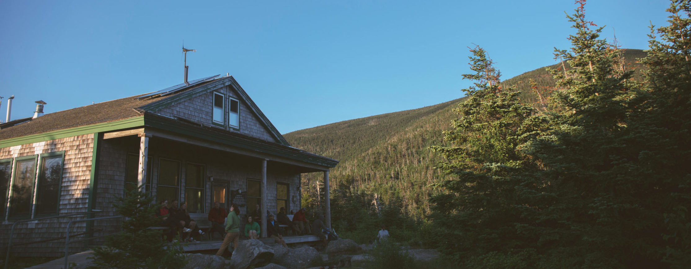 Jul. 12, 2018. AMC Galehead Hut, Pemigewasset Wilderness, White Mountain National Forest, New Hampshire– Photo by Paula Champagne. Jul. 12, 2018. AMC Galehead Hut, Pemigewasset Wilderness, White Mountain National Forest, New Hampshire-- Photo by Paula Champagne.